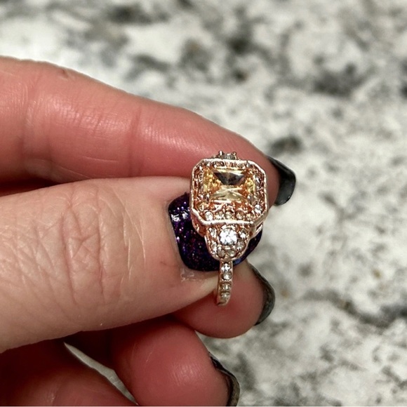 2pcs/set Elegant Women's Fashion Wedding Jewelry Ring size 10 💍💍 new with tag - Picture 5 of 7